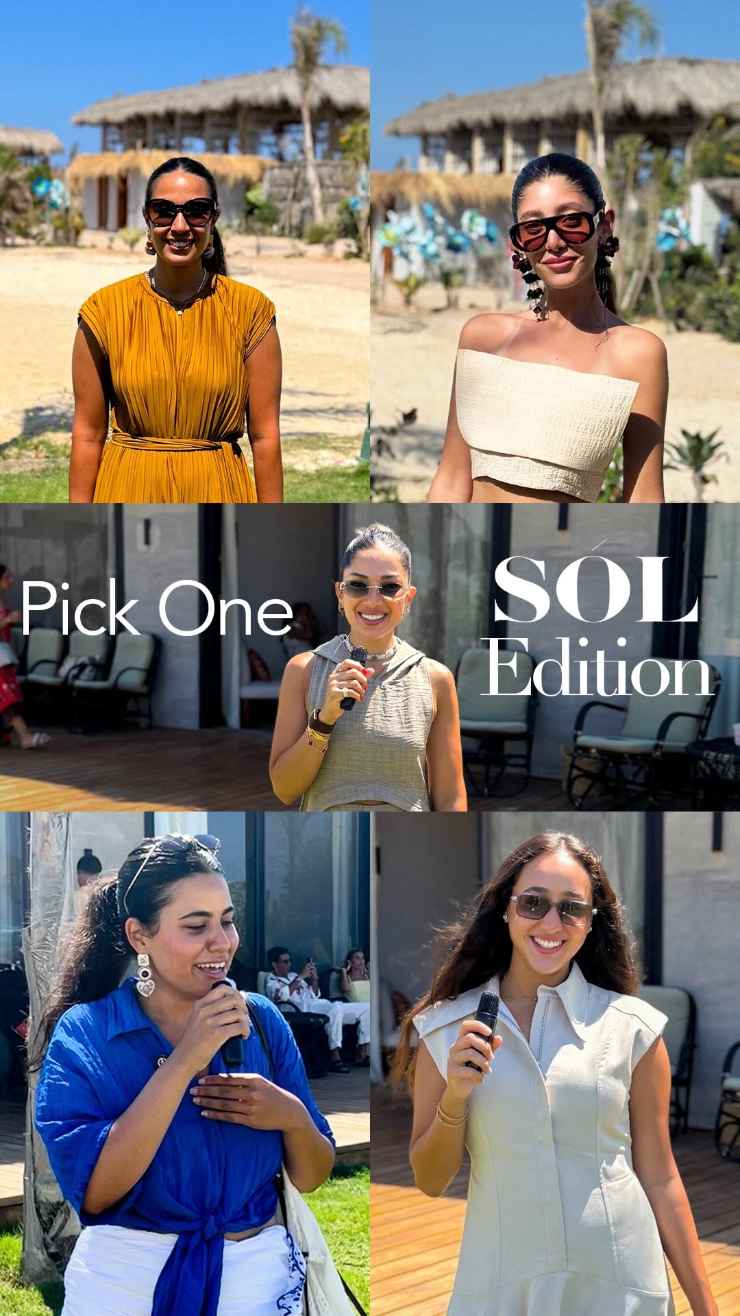 SÓL team at a beach pop-up event in Cairo